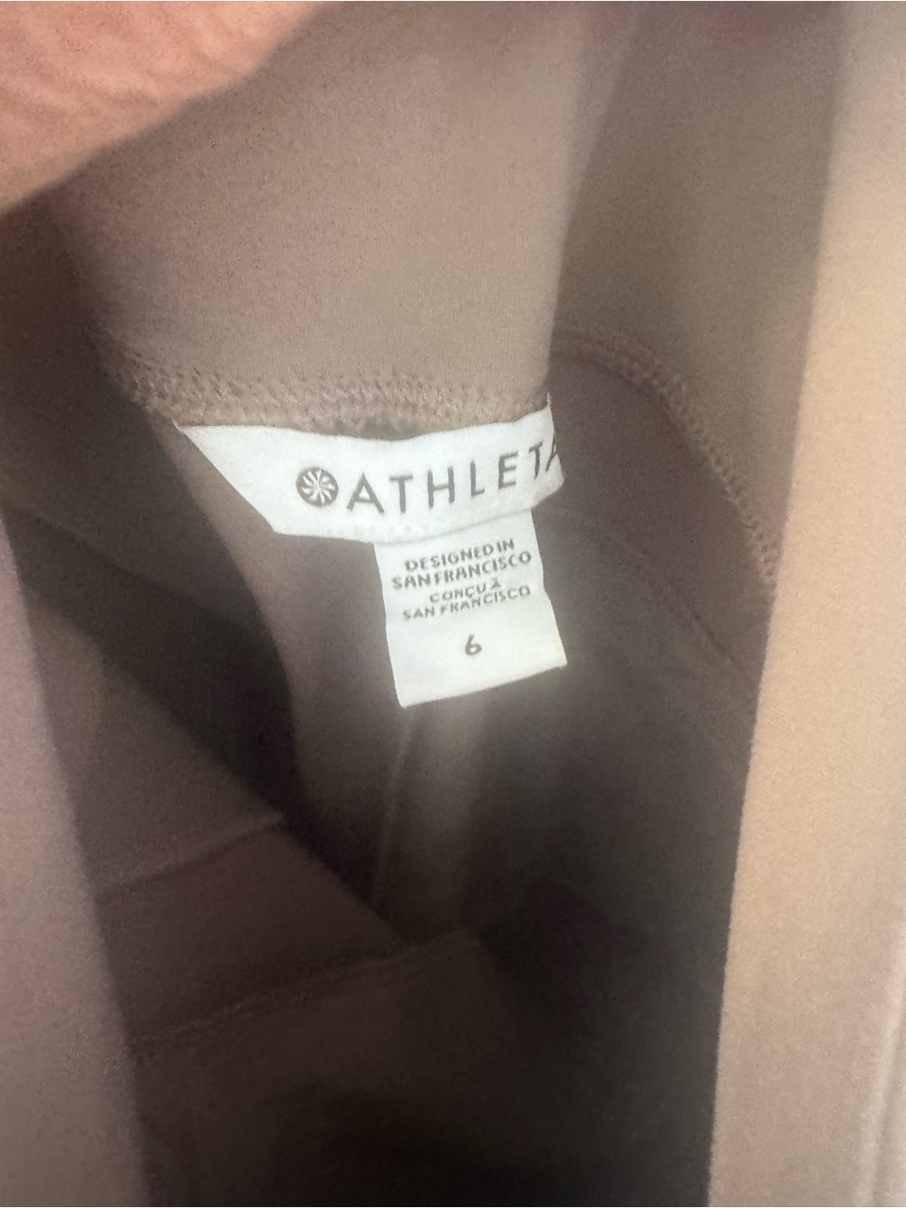 Athleta Endless Pant-size 6 - brown/taupe - Picture 3 of 4